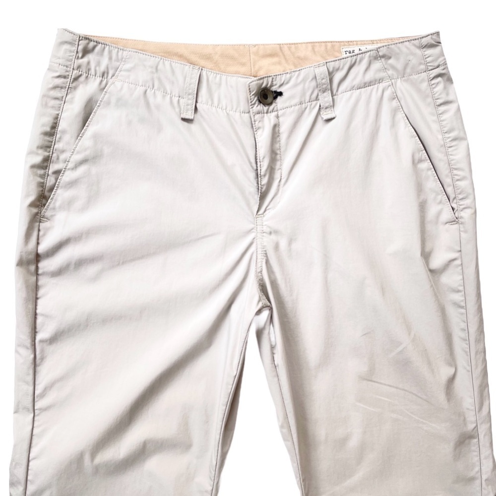 rag & bone Lightweight Cotton Pants with Elastic Hem, Ankle Zippers, Size 28 - Picture 7 of 8
